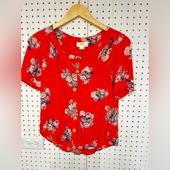 Anthropologie Maeve Floral Top - Picture 2 of 4